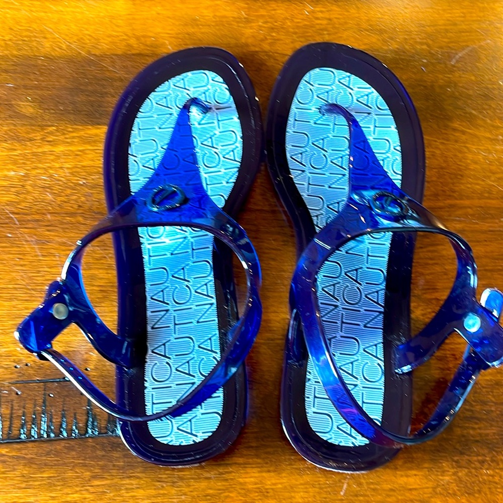 Nautica blue jelly sandals